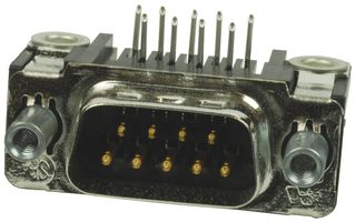 AMP - TE CONNECTIVITY 5747250-6 D Sub Connector, DB9, 9 Contacts, Plug, Solder, DE, AMPLIMITE HD-20 Series, Carbon Steel Body