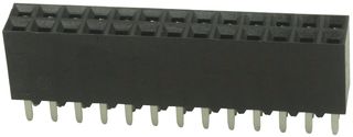 TE CONNECTIVITY - AMP 6-534206-3 PCB Receptacle, Board-to-Board, 2.54 mm, 2 Rows, 26 Contacts, Through Hole Mount