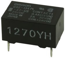 OMRON ELECTRONIC COMPONENTS G6E-134PL-ST-US-DC24 Signal Relay, 24 VDC, SPDT, 2 A, G6E Series, Through Hole, Non Latching