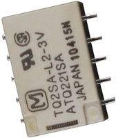 PANASONIC TQ2SA-L2-3V Signal Relay, 3 VDC, DPDT, 2 A, TQ Series, Surface Mount, Latching Dual Coil