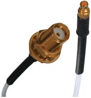 JOHNSON - CINCH CONNECTIVITY 415-0070-024 RF / Coaxial Cable Assembly, 2 ft, 0.61 m, RG178, MMCX Straight Plug, SMA Bulkhead Jack, 50 ohm