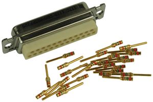 ITT CANNON DBMAM25PF225 Conector D Sub, DB25, 25 Contactos, Macho, Crimpado, DB, Serie D*MAM, Acero Inoxidable