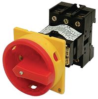 EATON MOELLER P1-25/V/SVB Switch Disconnector, Interlock, 3 Pole, 690 V, 25 A, IP65, Screw, Rear Mount