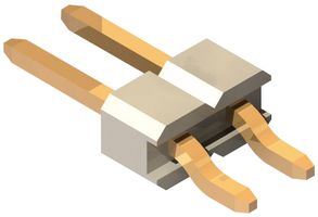 GCT BG301-02-A-0540-L-B Pin Header, Board-to-Board, 2.54 mm, 1 Rows, 2 Contacts, Surface Mount Right Angle