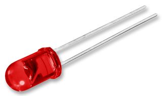 CML INNOVATIVE TECHNOLOGIES V5752 LED, Red, Through Hole, T-1 3/4 (5mm), 20 mA, 2 V, 635 nm