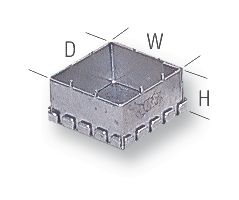 PERANCEA PFL9T. Metal Enclosure, PCB Mount, Fingered Lid, Small, Steel, 15.82 mm, 55 mm, 80 mm