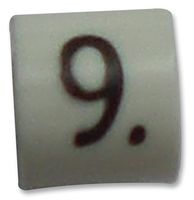 RAYCHEM - TE CONNECTIVITY 05811909 Wire Marker, Z Type, Push On Pre Printed, 9, Black, White, 3.2 mm