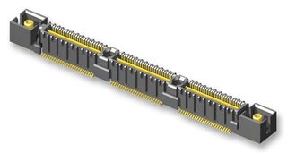 SAMTEC QMS-052-05.75-L-D-RF1 Mezzanine Connector, Ground Plane, Header, 0.635 mm, 2 Rows, 104 Contacts, Surface Mount