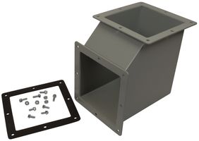 NVENT HOFFMAN F66WE90 Enclosure Accessory, Wireway Elbow, Feed-Through NEMA Type 12 Wireway Cable and Wire Management
