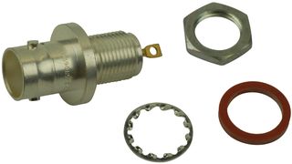 AMPHENOL RF 31-4238 RF / Coaxial Connector, BNC Coaxial, Straight Bulkhead Jack, Solder, 50 ohm