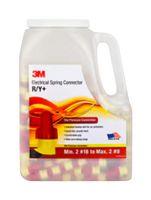 3M R/Y+JUG Closed End Splice, Performance Plus Series, Twist On, 22 AWG, 8 AWG, 6 mm², Red, Yellow