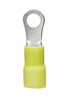PANDUIT PV10-10RX-D Ring Tongue Terminal, M5, #10, 10 AWG, 6 mm², PV-RX Series, Yellow