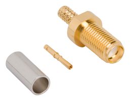 AMPHENOL RF 901-10735 RF / Coaxial Connector, SMA Coaxial, Straight Jack, Solder, 50 ohm, TFC-302 LL, Brass