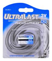 ULTRALAST ULCR21 Batería Recargable, 3 V, Dióxido de Manganeso-Litio, 750 mAh, Positivo Elevado y Negativo Plano