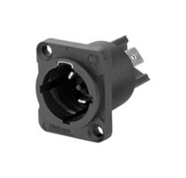 NEUTRIK RRAC3M-X-000-1 High Power Connector, Power Inlet, Power X Series, Plug, 250 VAC, 20 A, Panel Mount, Quick Connect