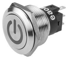 EAO 82-6151.2000.B002 Vandal Resistant Switch, 82 Series, 22 mm, SPDT, Maintained, Round Flush Flat, Natural