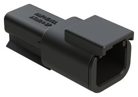 AMPHENOL SINE/TUCHEL ATM04-2P-BLK Automotive Connector Housing, Black, ATM Series, Receptacle, 2 Positions