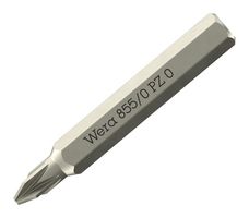 WERA 05058140001 Micro Hex Bit, PZ 0, 30mm Length, Pozidriv Screws