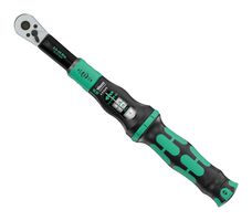 WERA 05075690001 Torque Wrench, Adjustable, 1/4" Square Drive, 11-49/64" OAL, 2.5 to 25N-m, Click-Torque Lock Series
