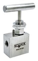 NOSHOK 402-FFAS-PM2 Válvula Aguja, 10000 psi, NPT 1/4", Rosca Ángulo Hembra/Hembra, Montaje en Panel, Serie 400