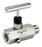 NOSHOK 604-FFS-P2 Válvula Aguja, 6000 psi, NPT 1/2" , Rosca Hembra/Hembra, Serie 600