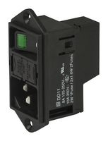 SCHURTER DD11.0113.1111 Un-Filtered IEC Power Entry Module, IEC C14, Medical, 7 A, 250 VAC, 2-Pole Switch