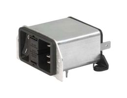 SCHURTER DD22.2111.1111 Filtered IEC Power Entry Module, IEC C14, General Purpose, 2 A, 250 VAC, 2-Pole Switch