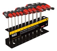 KLEIN TOOLS JTH410E HEX KEY SET, 10PC, T-HANDLE, 4"