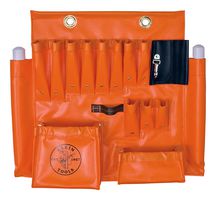 KLEIN TOOLS 51829 AERIAL APRON, VINYL, 18-POCKET, ORANGE