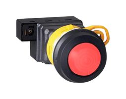 IDEC EU2B-YL122FDR LED Panel Mount Indicator, Red, 24 V, 30 mm, IP20