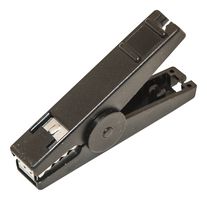 MUELLER ELECTRIC BU-112-0 Mini Alligator Clip, 16 mm, 30 A, Black