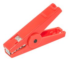 MUELLER ELECTRIC BU-112-2 Mini Alligator Clip, 16 mm, 30 A, Red