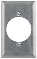 HUBBELL WIRING DEVICES SS723 Faceplate, 1-Gang Single Receptacle, 2.15" Opening, Wall Plate, Wiring Devices, 1
