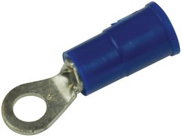 3M 12-6S-P Ring Tongue Terminal, M3.5, #6, 14 AWG, Blue