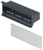 NVENT SCHROFF 20808-083 Manija, Forma Trapezoidal, 8HP, Negro, Plástico