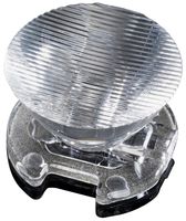 LEDIL CA11389_EMILY-O LED Lens, Clip-On, Oval, Transparent, 26 mm, Round, PMMA (Polymethylmethacrylate)