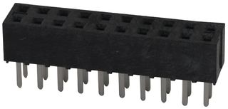 MOLEX 79107-7009 PCB Receptacle, Board-to-Board, 2 mm, 2 Rows, 20 Contacts, Through Hole Mount