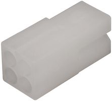 MOLEX 03-06-1044 Connector Housing, Dual Row, Free-Hanging, Standard .062" 2004 Series, Receptacle, 4 Positions