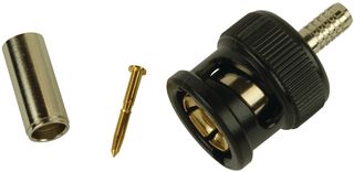 TROMPETER - CINCH CONNECTIVITY UPL2000-D1 RF / Coaxial Connector, BNC Coaxial, Straight Plug, Crimp, 75 ohm, CommScope 7538, Brass