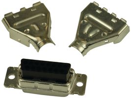 AMP - TE CONNECTIVITY 5747539-1 D Sub Connector Housing, 15 Positions, D Sub, DA, AMPLIMITE HDP-20 Series, Receptacle, Metal Body