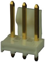 MOLEX 26-61-4030 Cabezal de Pin, Cable-a-Tarjeta, 3.96 mm, 1 Líneas, 3 Contactos, Recto Agujero Pasante