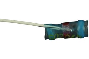 TE CONNECTIVITY - RAYCHEM S02-04-R Solder Sleeve, with Lead, Terminator, 6.45 mm, Blue, PVDF (Polyvinylidene Fluoride), 19.1 mm