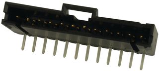 TE CONNECTIVITY - AMP 6-103635-1 Pin Header, Wire-to-Board, 2.54 mm, 1 Rows, 12 Contacts, Through Hole Right Angle