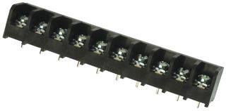 BUCHANAN - TE CONNECTIVITY 6PCV-10-006 PCB Mount Barrier Terminal Block, 9.53 mm, 1 Row, 10 Positions, 22 AWG, 12 AWG, 10 A