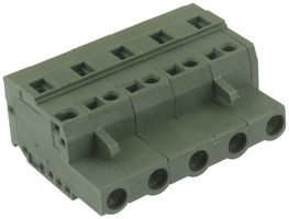 WAGO 231-205/008-000 Terminal de Bloque Enchufable, 7.5 mm, 5 Posiciones, 28 AWG, 12 AWG, 2.5 mm², Pinza