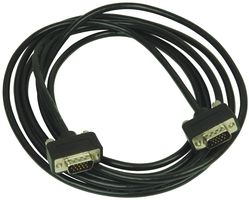L-COM CTL3VGAMM-10T Computer Cable, HD-15 Plug, HD-15 Plug, 10 ft, 3 m, Black