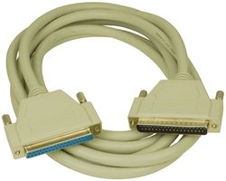 L-COM CRMN37MF-10 Computer Cable, D Sub 37 Position Plug, D Sub 37 Position Receptacle, 10 ft, 3 m, Gray