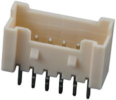 MOLEX 35362-0650 Pin Header, Vertical, Wire-to-Board, 2 mm, 1 Rows, 6 Contacts, Through Hole Straight