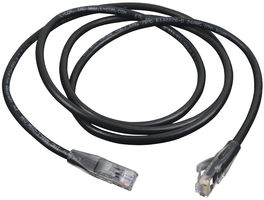 L-COM TRD815BLK-5 Ethernet Cable, Cat5e, Cat5e, RJ45 Plug to RJ45 Plug, UTP (Unshielded Twisted Pair), Black, 1.5 m