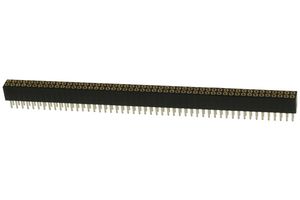 MILL-MAX 853-93-100-10-001000 PCB Receptacle, Board-to-Board, 1.27 mm, 1 Rows, 100 Contacts, Through Hole Mount, 853 Series